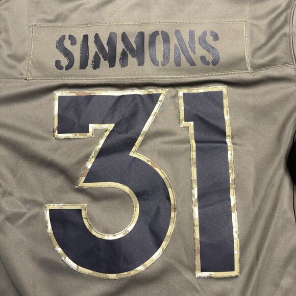 Nike Justin Simmons #31 Denver Broncos Salute To Service Jersey Men’s Medium - Picture 12 of 13